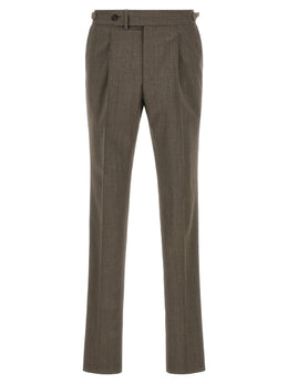 Pal Zileri Braune Wollstoffhose