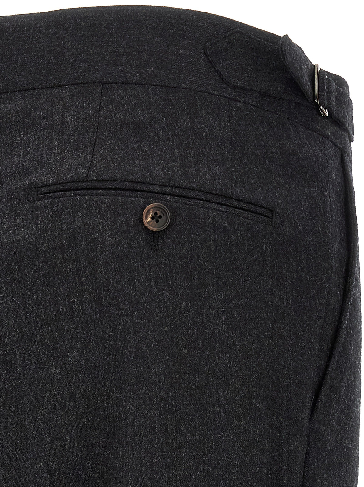 Pal Zileri Graue Wollstoffhose