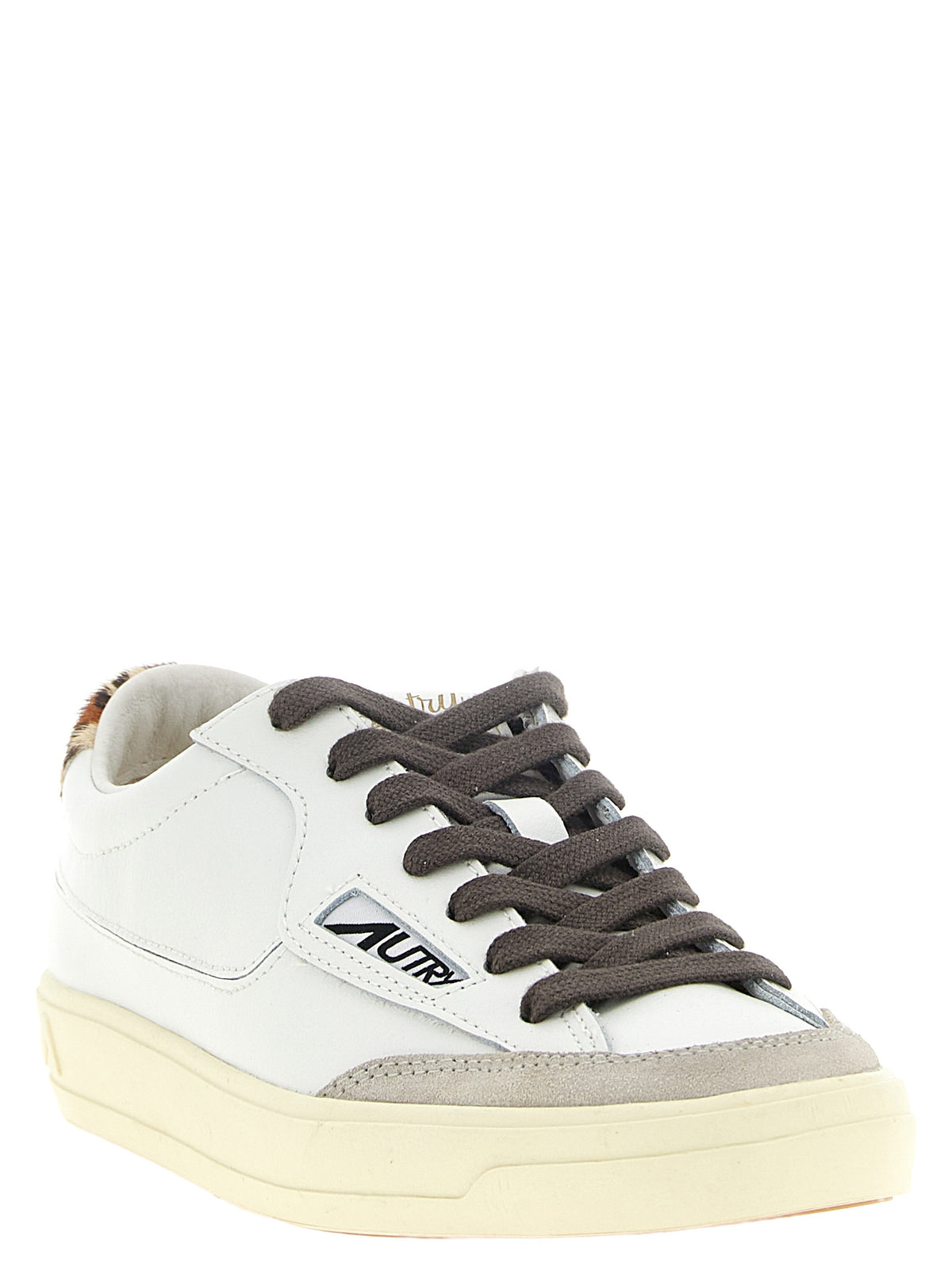 Autry Mehrfarbige Low-Top-Sneaker aus Rindsleder