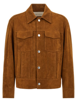 Ami Paris Braune Jacke aus Ziegenleder