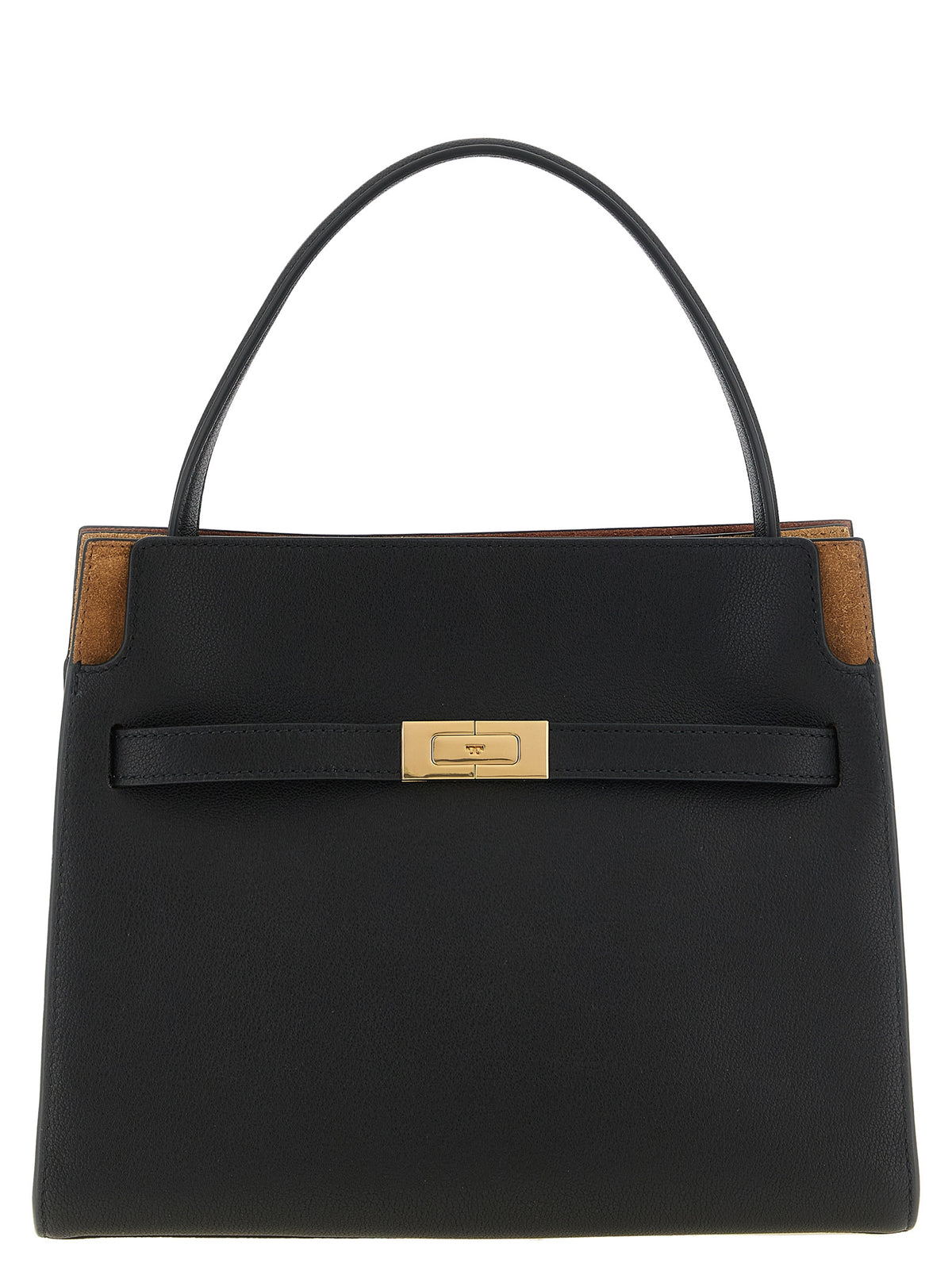 Tory Burch Schwarze Lammleder Umhängetasche