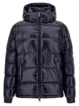 Herno Blaue Polyamid-Jacke in voller Länge