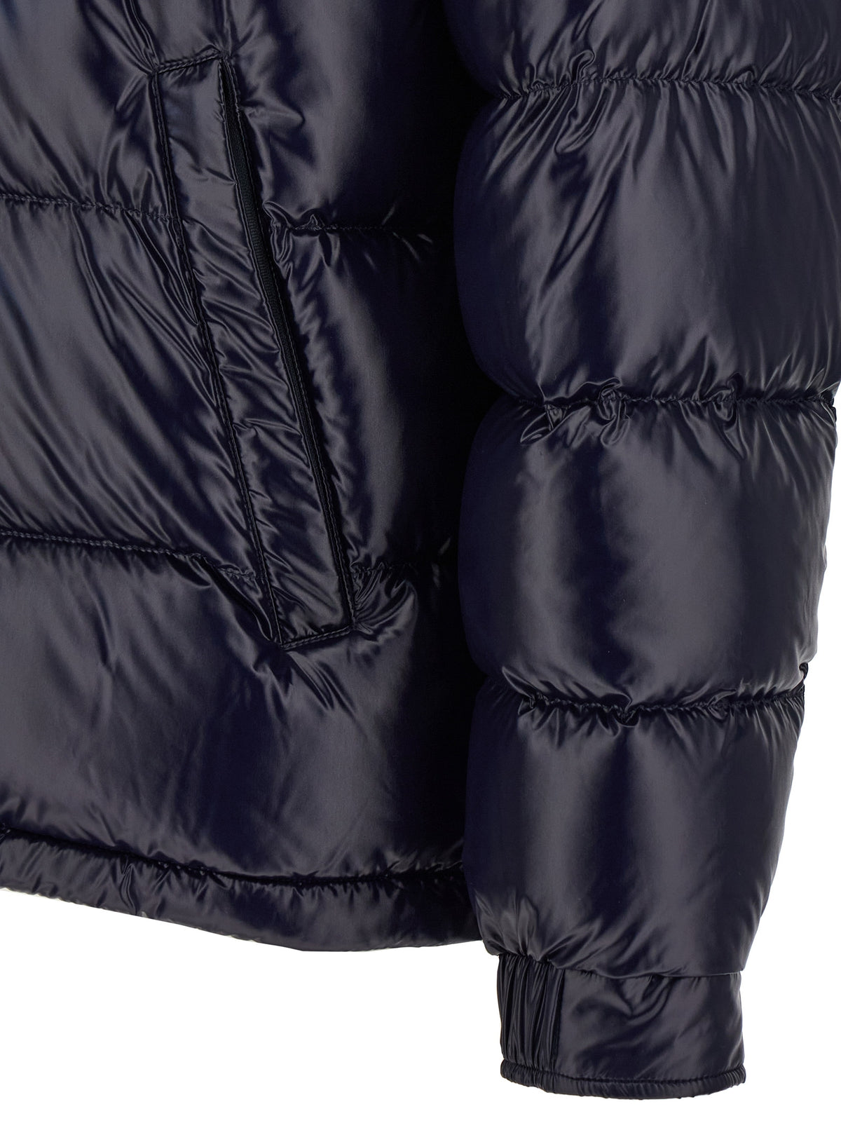 Herno Blaue Polyamid-Jacke in voller Länge
