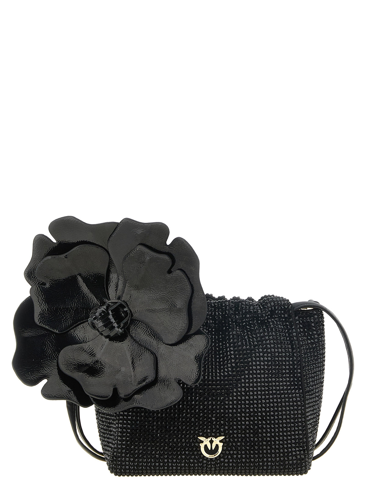 PINKO Schwarze Clutch aus Polyethylen
