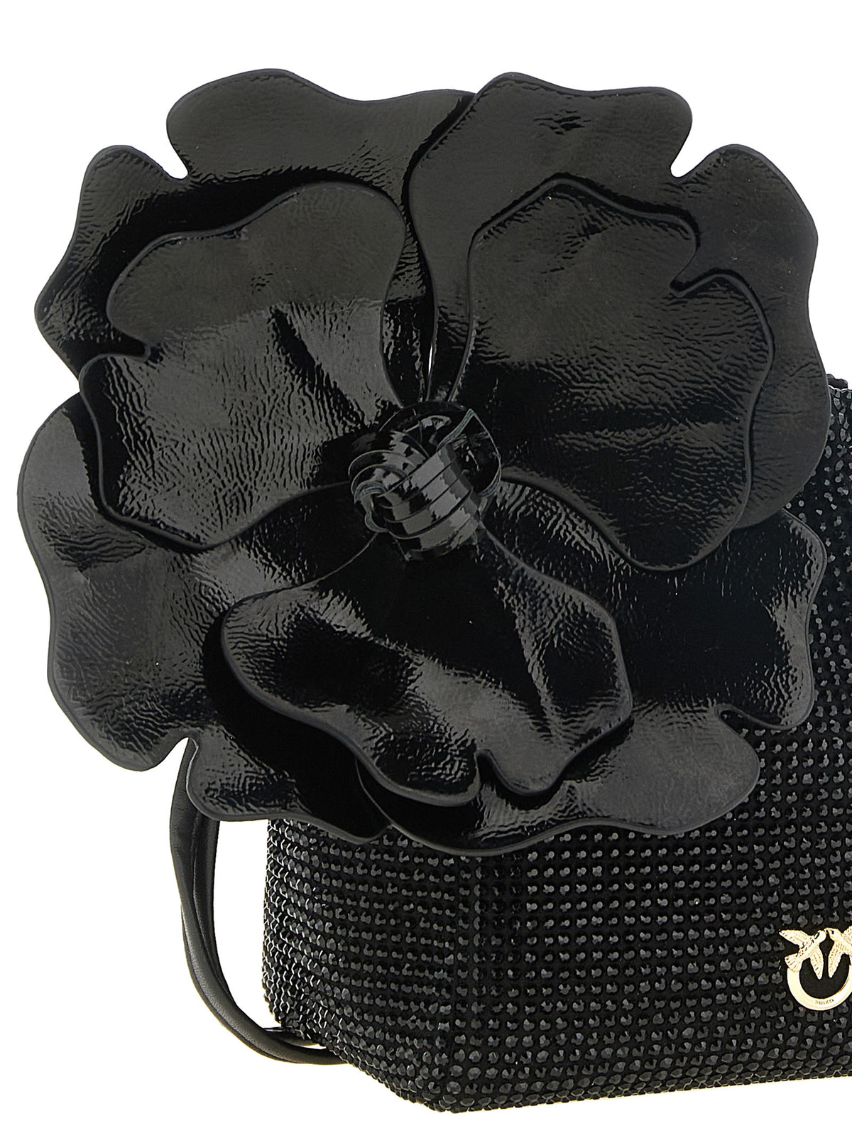 PINKO Schwarze Clutch aus Polyethylen