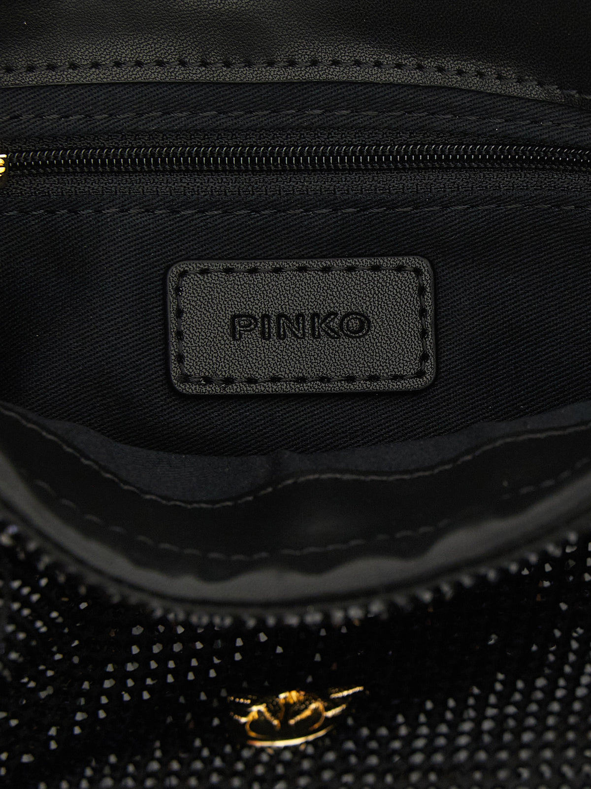 PINKO Schwarze Clutch aus Polyethylen