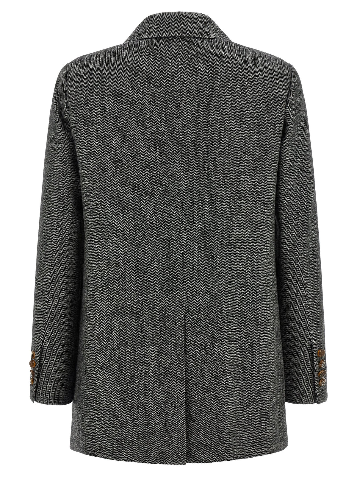 Blazé Milano Grauer Blazer aus reiner Schurwolle