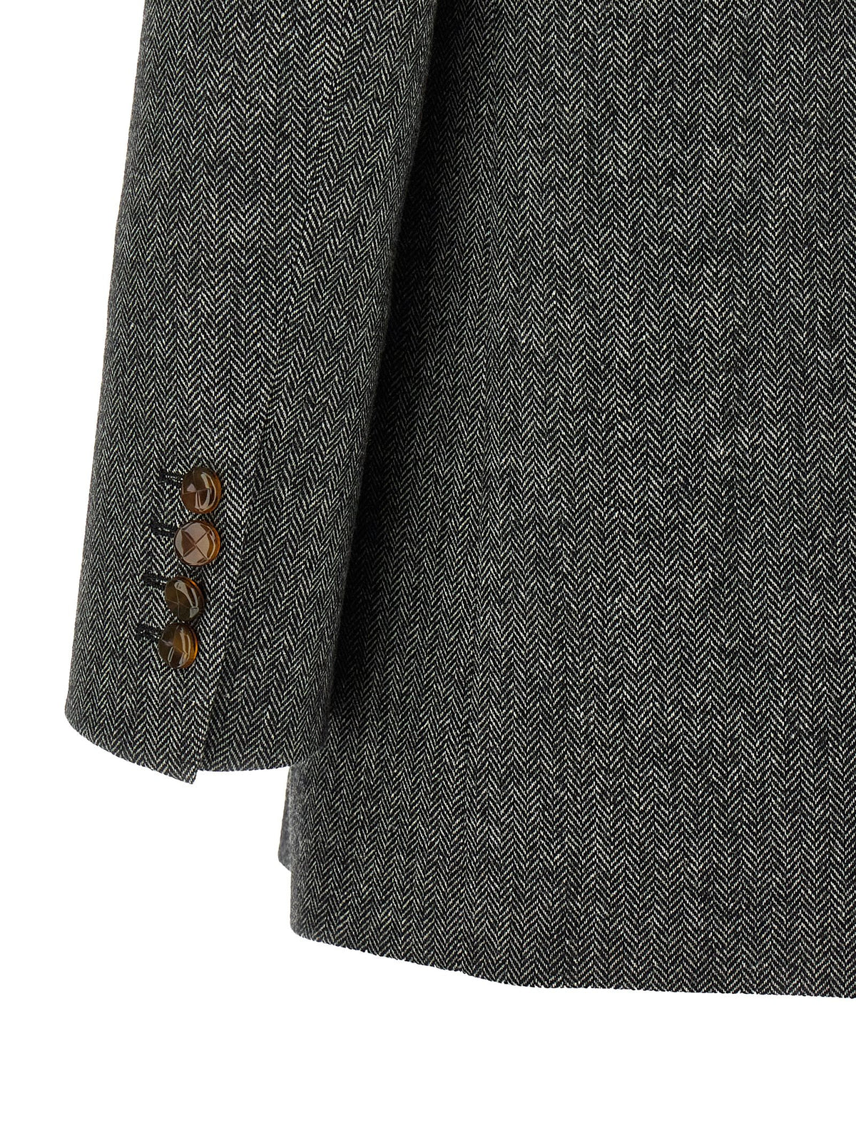 Blazé Milano Grauer Blazer aus reiner Schurwolle