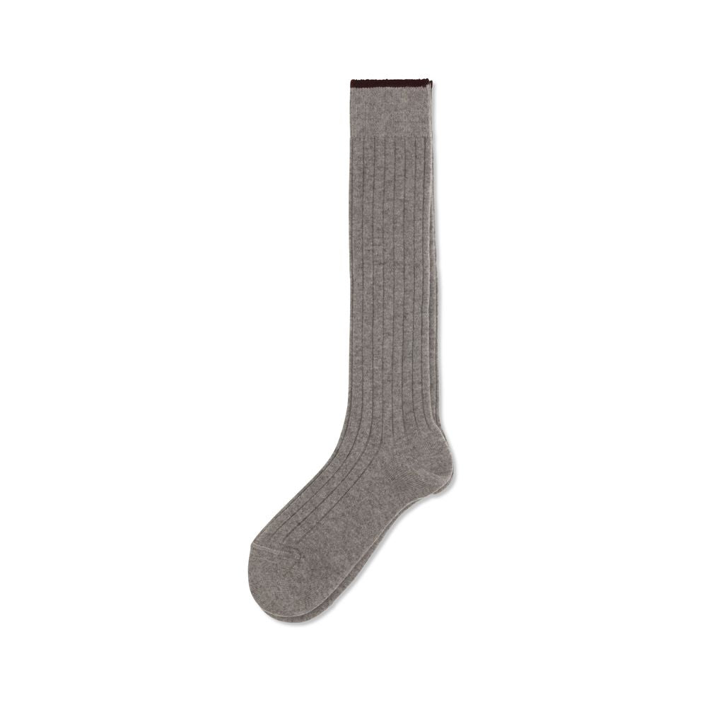 Brunello Cucinelli Graue Kaschmirsocken