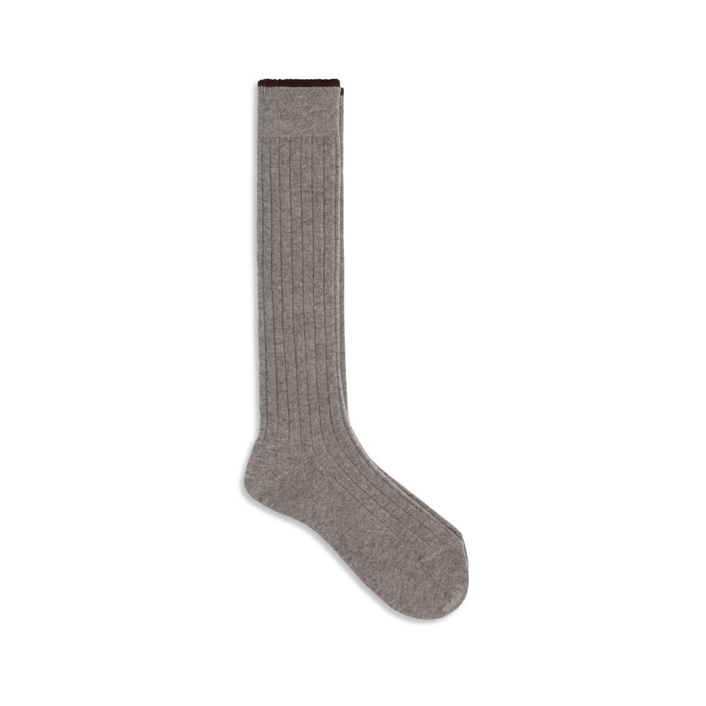Brunello Cucinelli Graue Kaschmirsocken