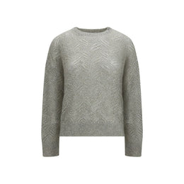 Brunello Cucinelli Graues Sweatshirt aus Leinen