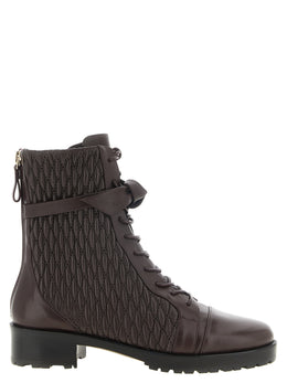 Alexandre Birman Lila Kalbsleder Schnürstiefel