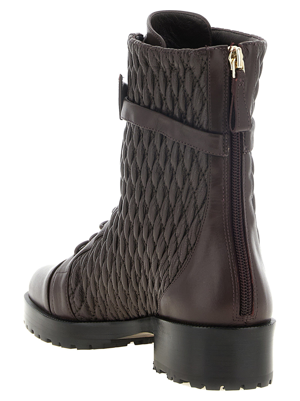 Alexandre Birman Lila Kalbsleder Schnürstiefel