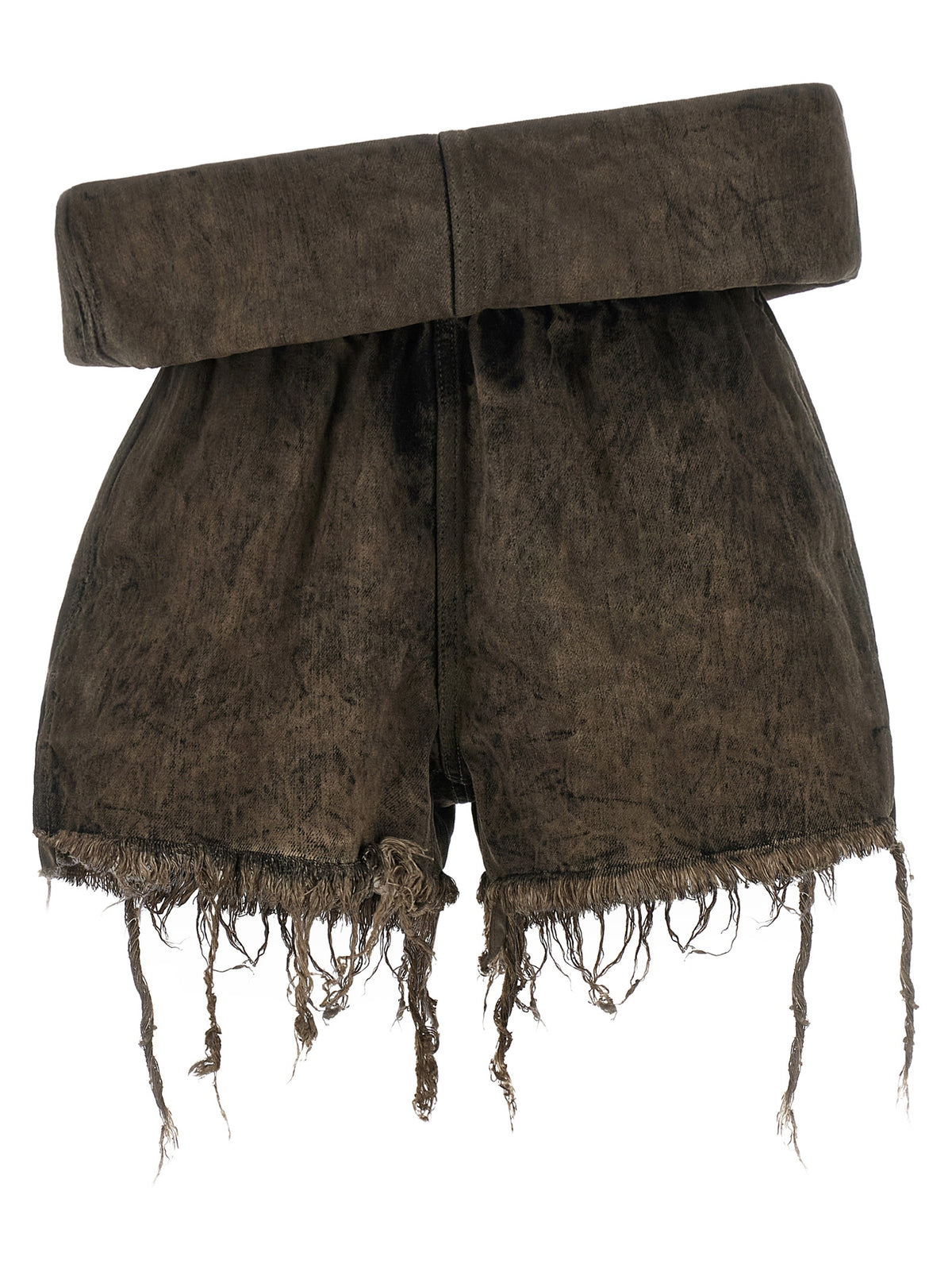 Rick Owens Graue Cargoshorts aus Baumwolle