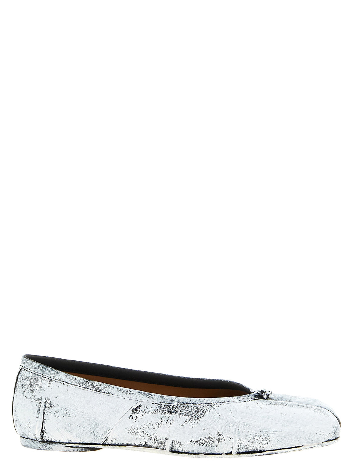 Maison Margiela Weiße Ballerinas aus Lammleder