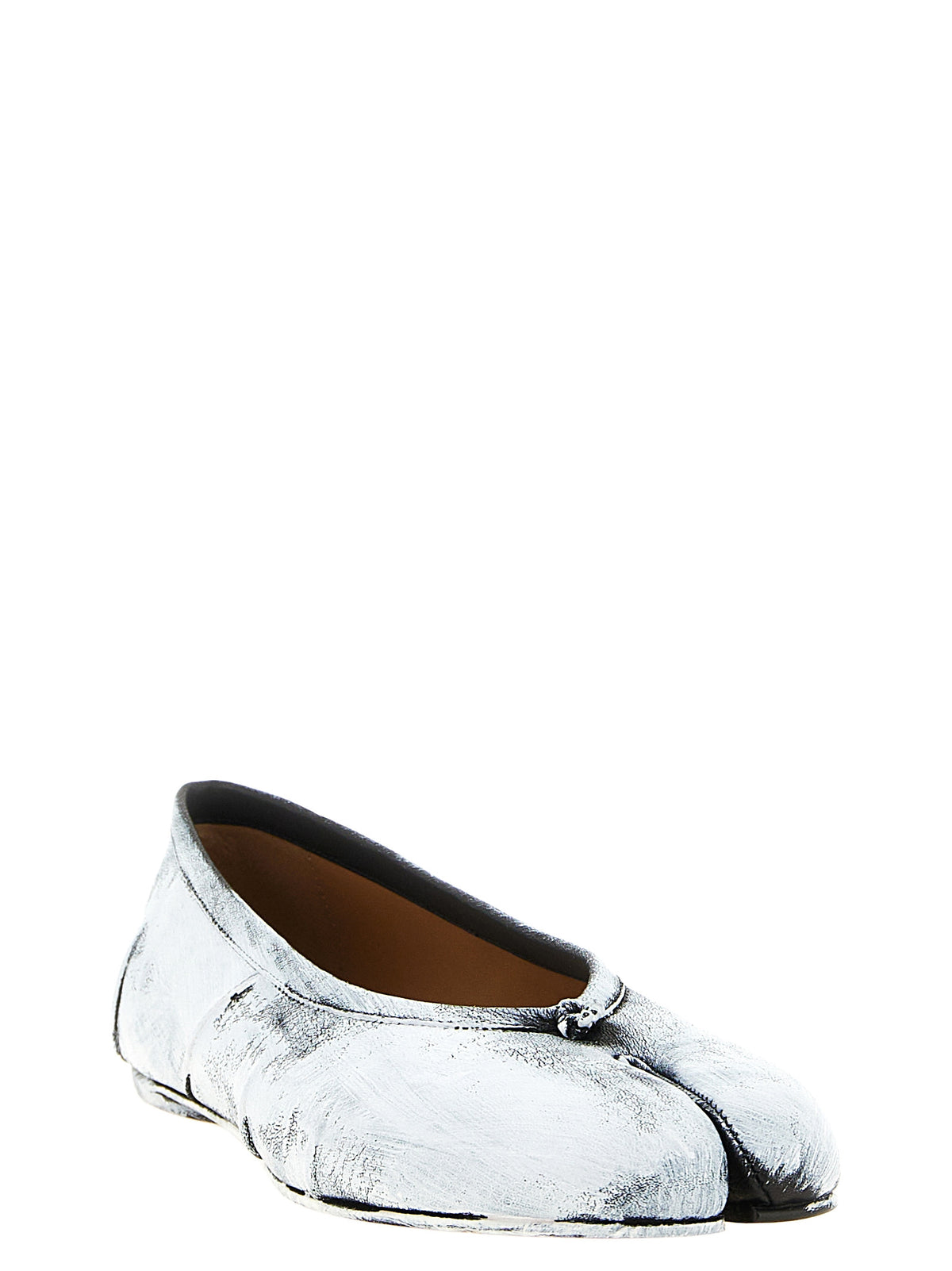 Maison Margiela Weiße Ballerinas aus Lammleder