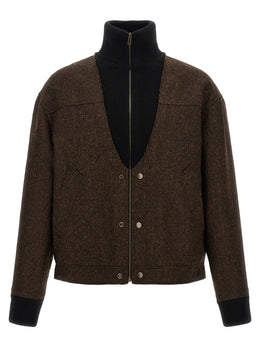 Maison Margiela Brauner Woll-Bomber