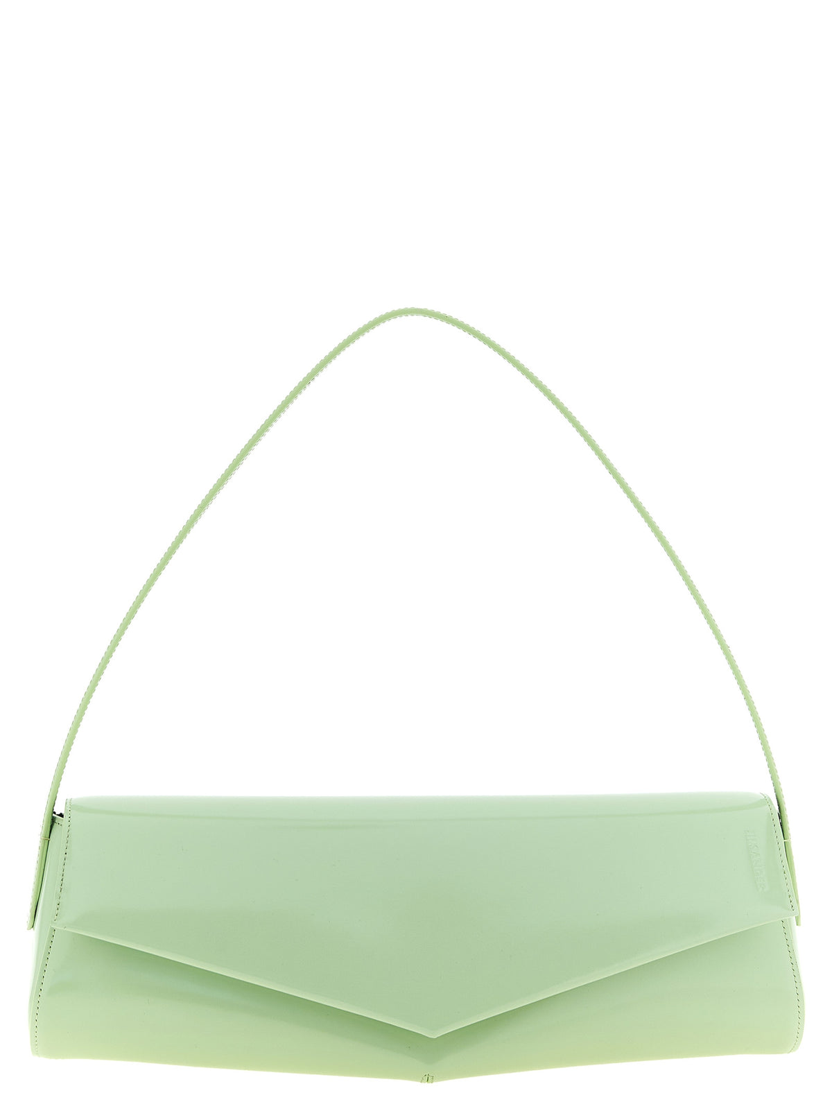 Jil Sander Zweifarbige Schultertasche aus Kalbsleder