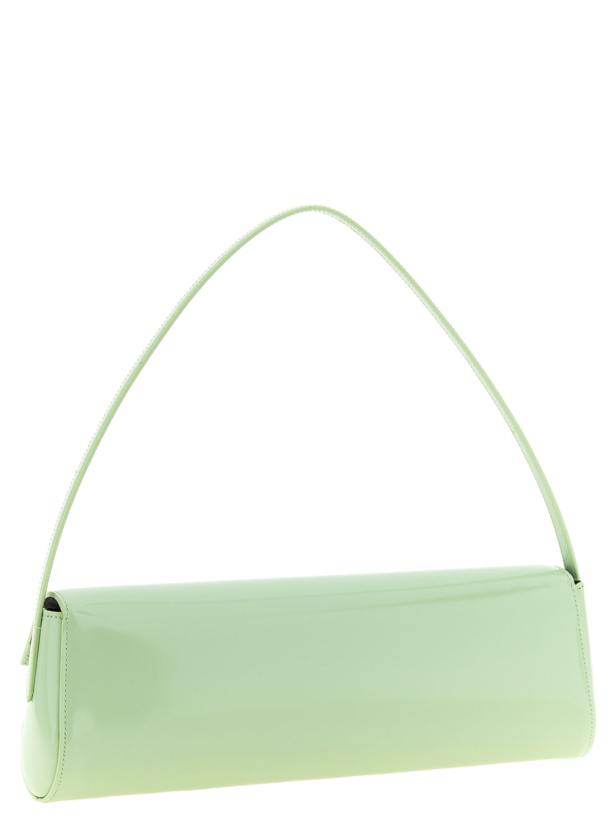 Jil Sander Zweifarbige Schultertasche aus Kalbsleder