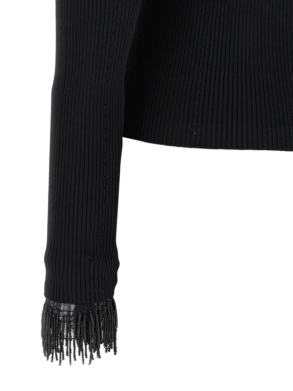 Twinset Schwarzer Cardigan aus Viskose