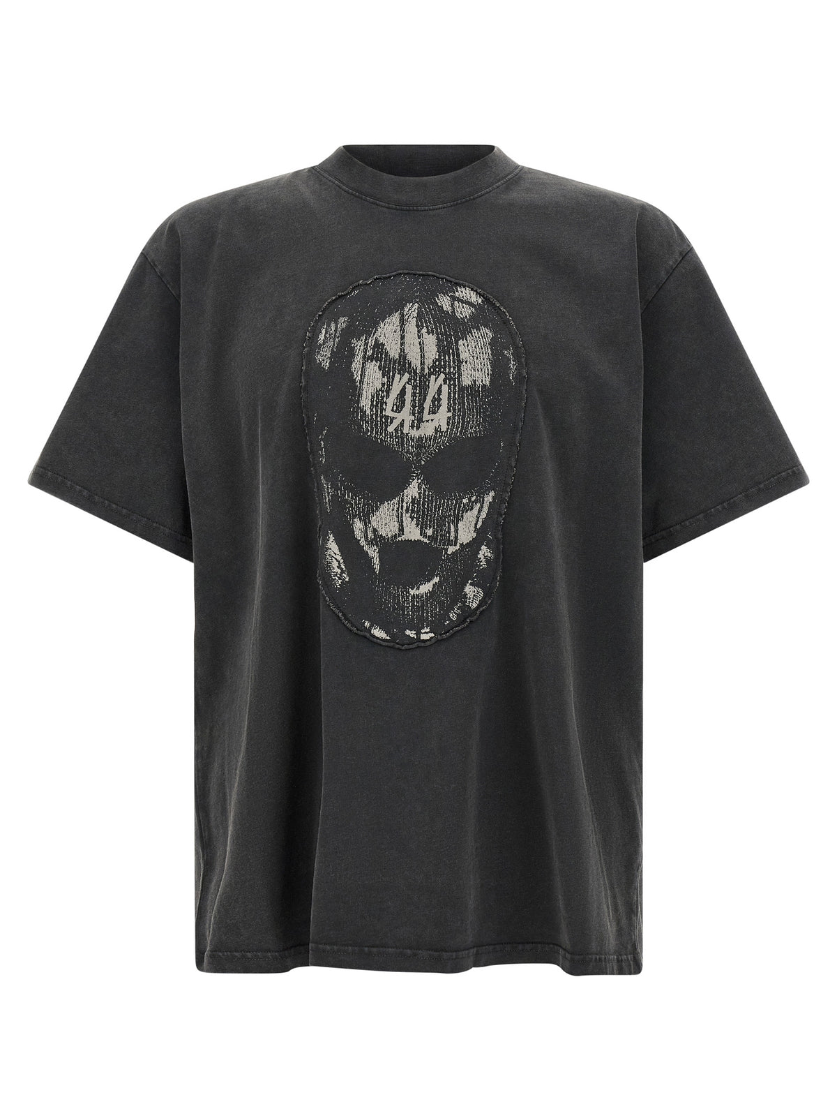 44 Label Group Schwarzes Baumwoll-T-Shirt