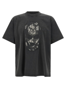 44 Label Group Schwarzes Baumwoll-T-Shirt