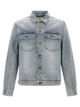 Entire Studios Blaue Jeansjacke aus Baumwolle