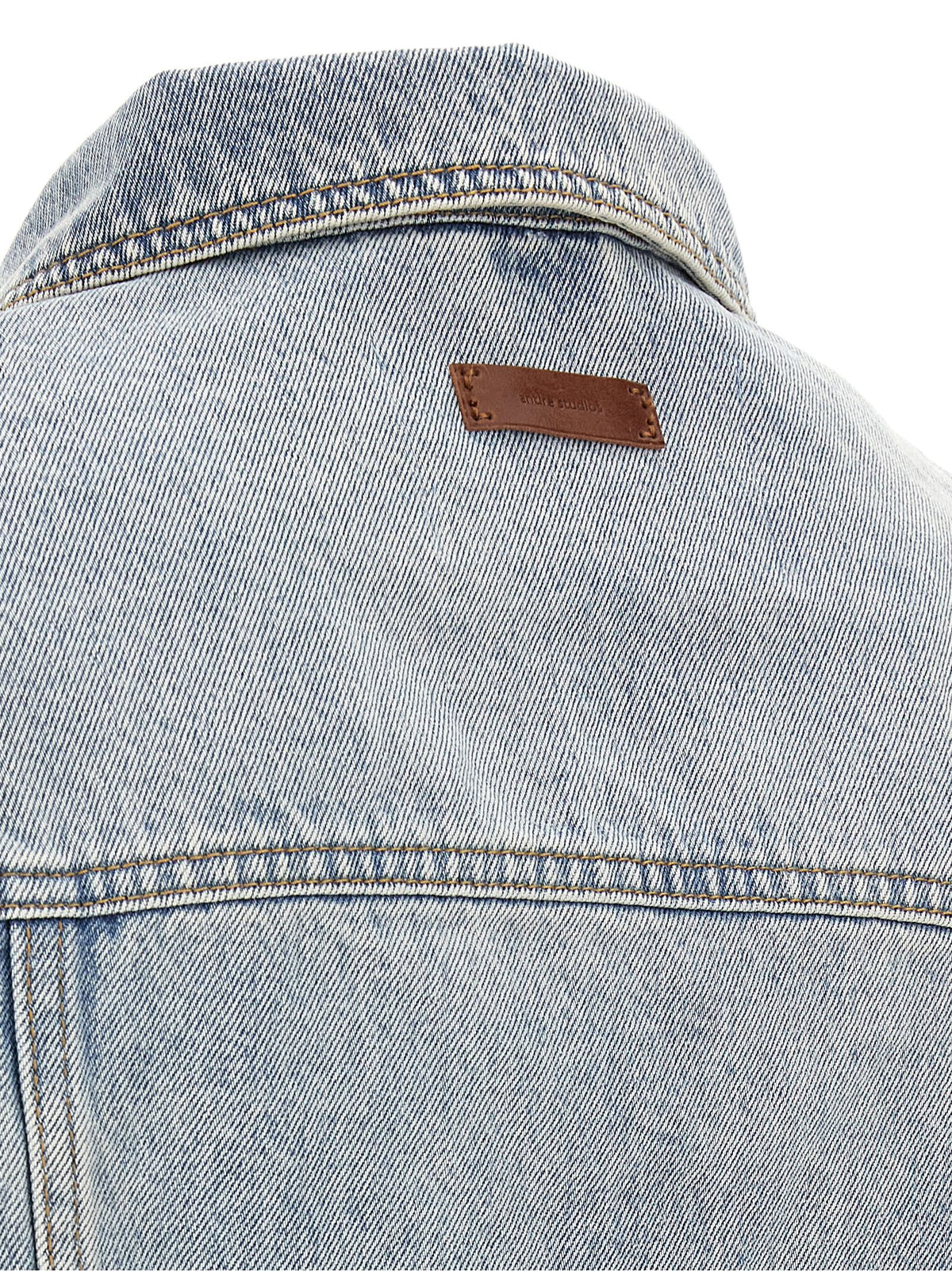 Entire Studios Blaue Jeansjacke aus Baumwolle
