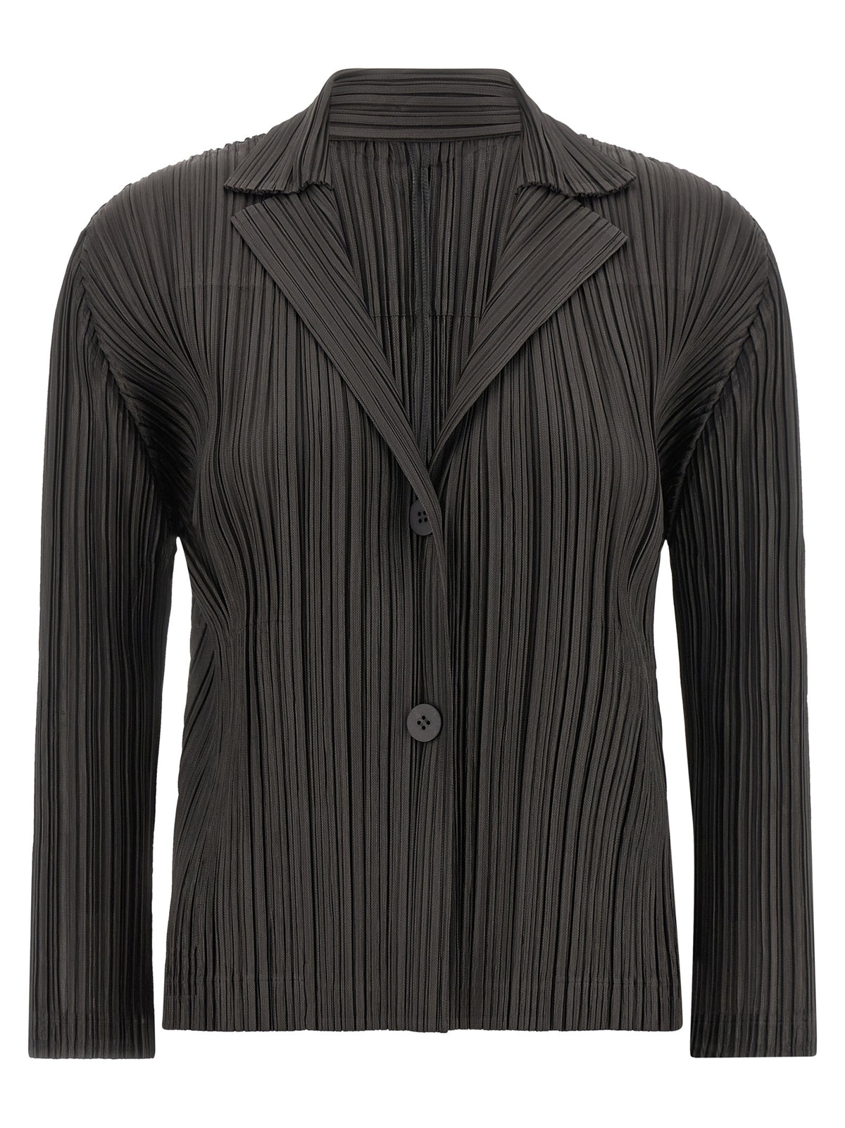 PLEATS PLEASE ISSEY MIYAKE Grauer Polyester-Blazer