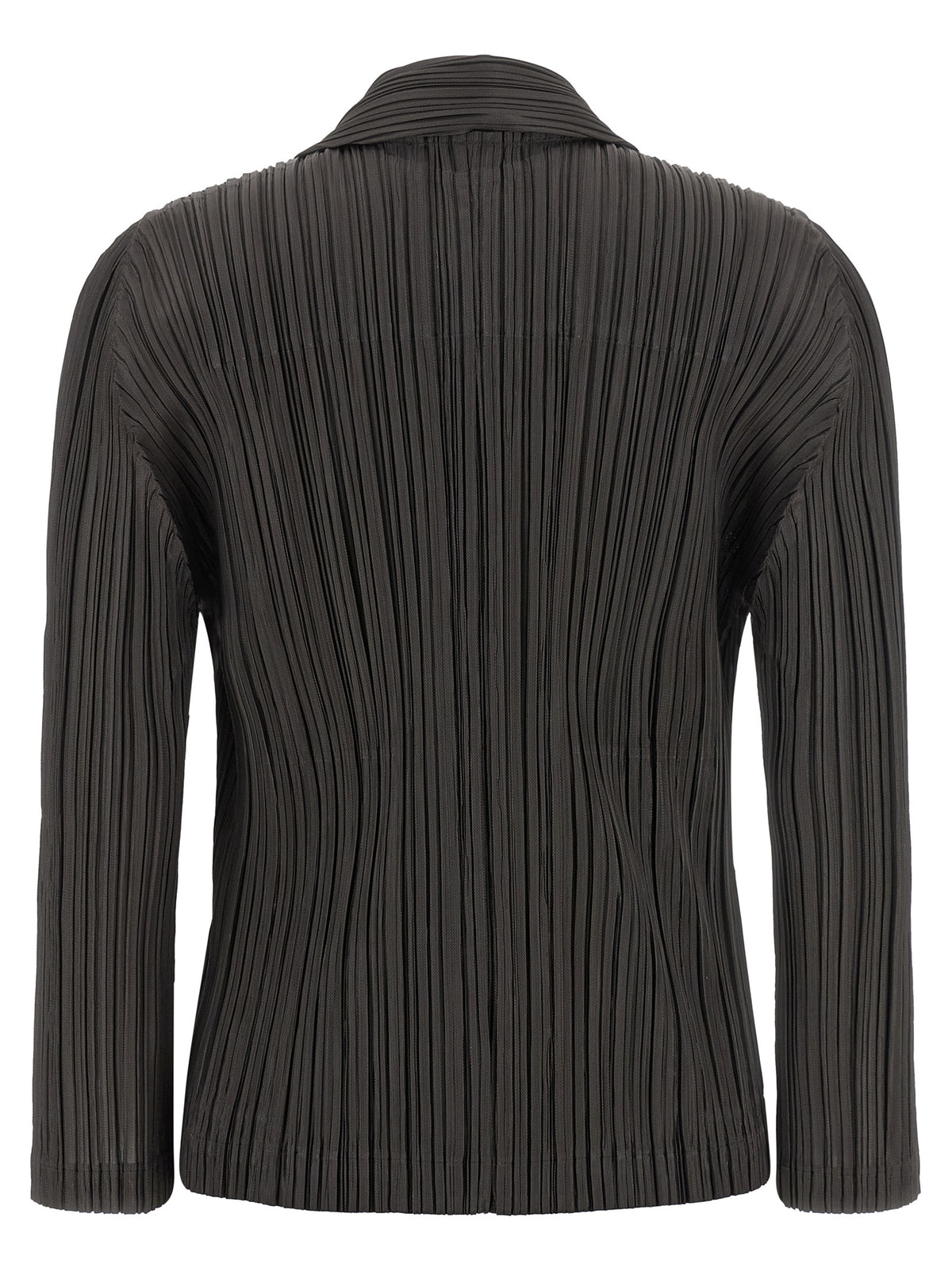 PLEATS PLEASE ISSEY MIYAKE Grauer Polyester-Blazer