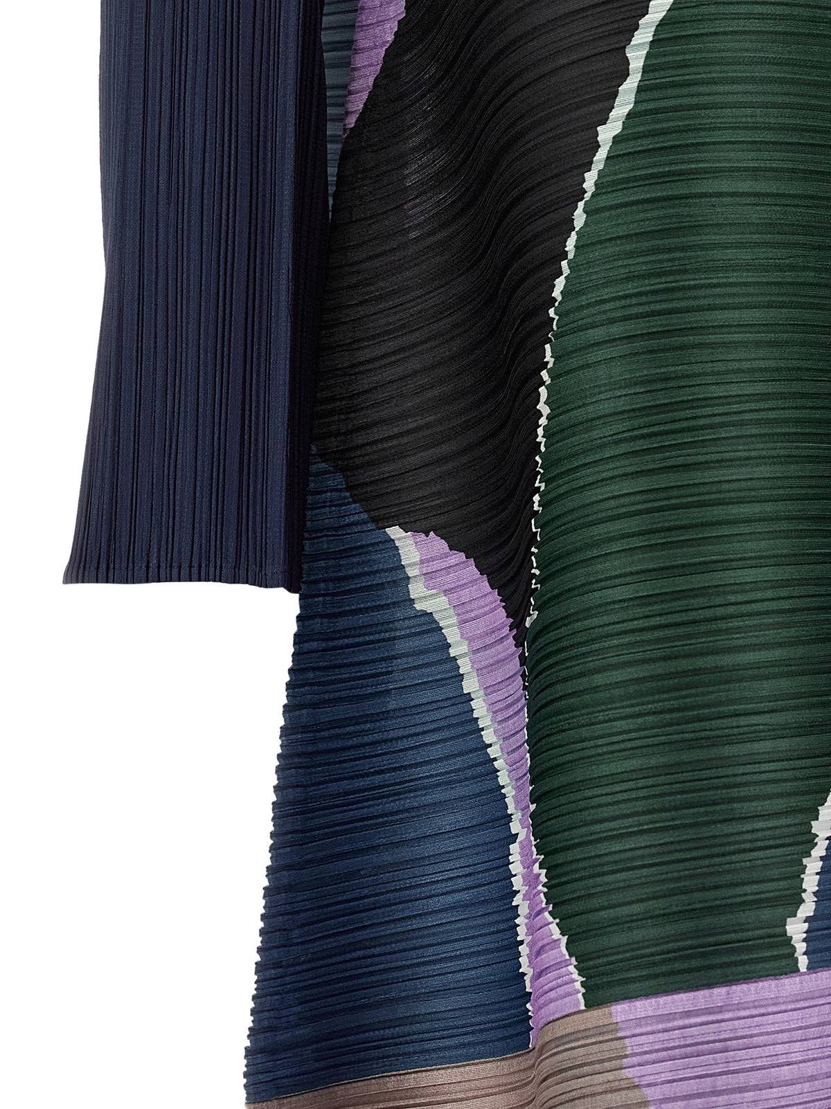 PLEATS PLEASE ISSEY MIYAKE Mehrfarbiges Midikleid aus Polyester