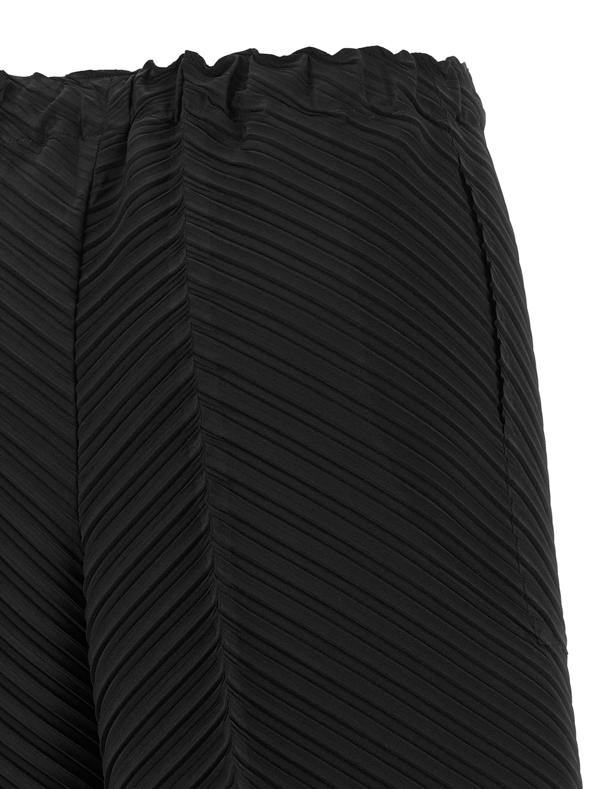Issey Miyake Schwarze Freizeithose aus Polyester