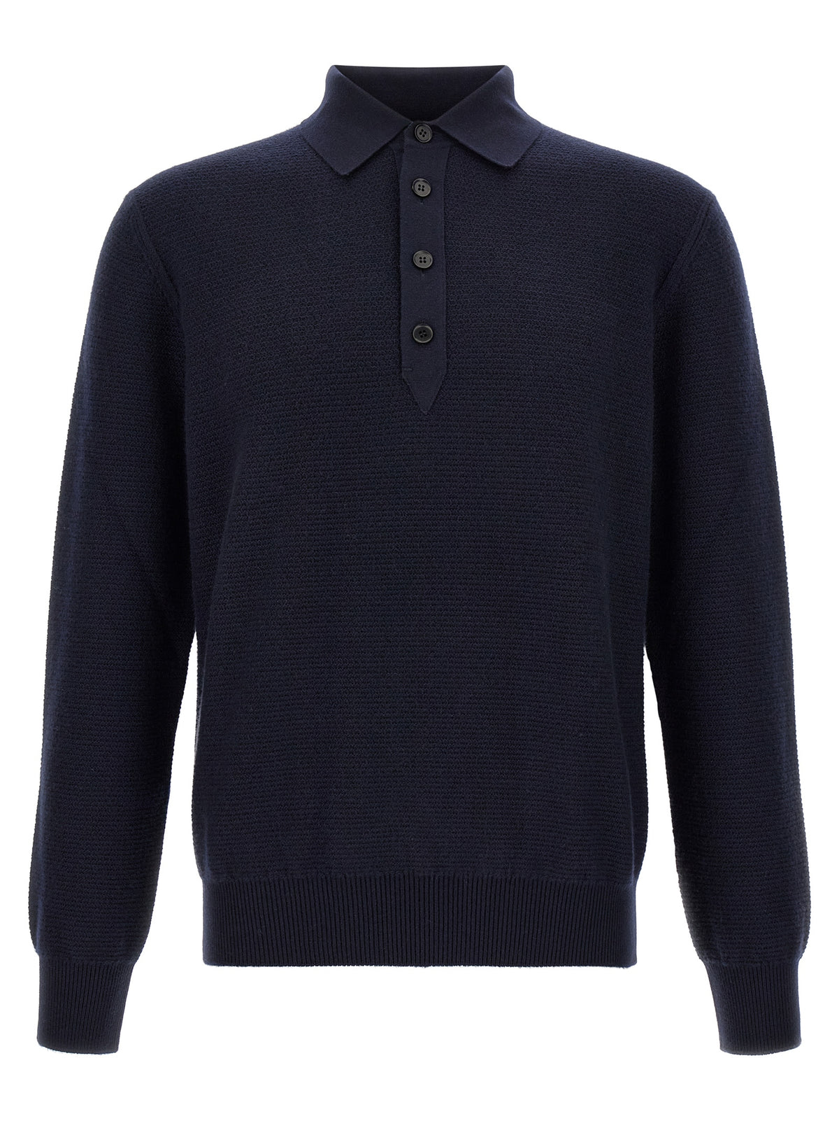 ZEGNA Blaues Kaschmir-Poloshirt
