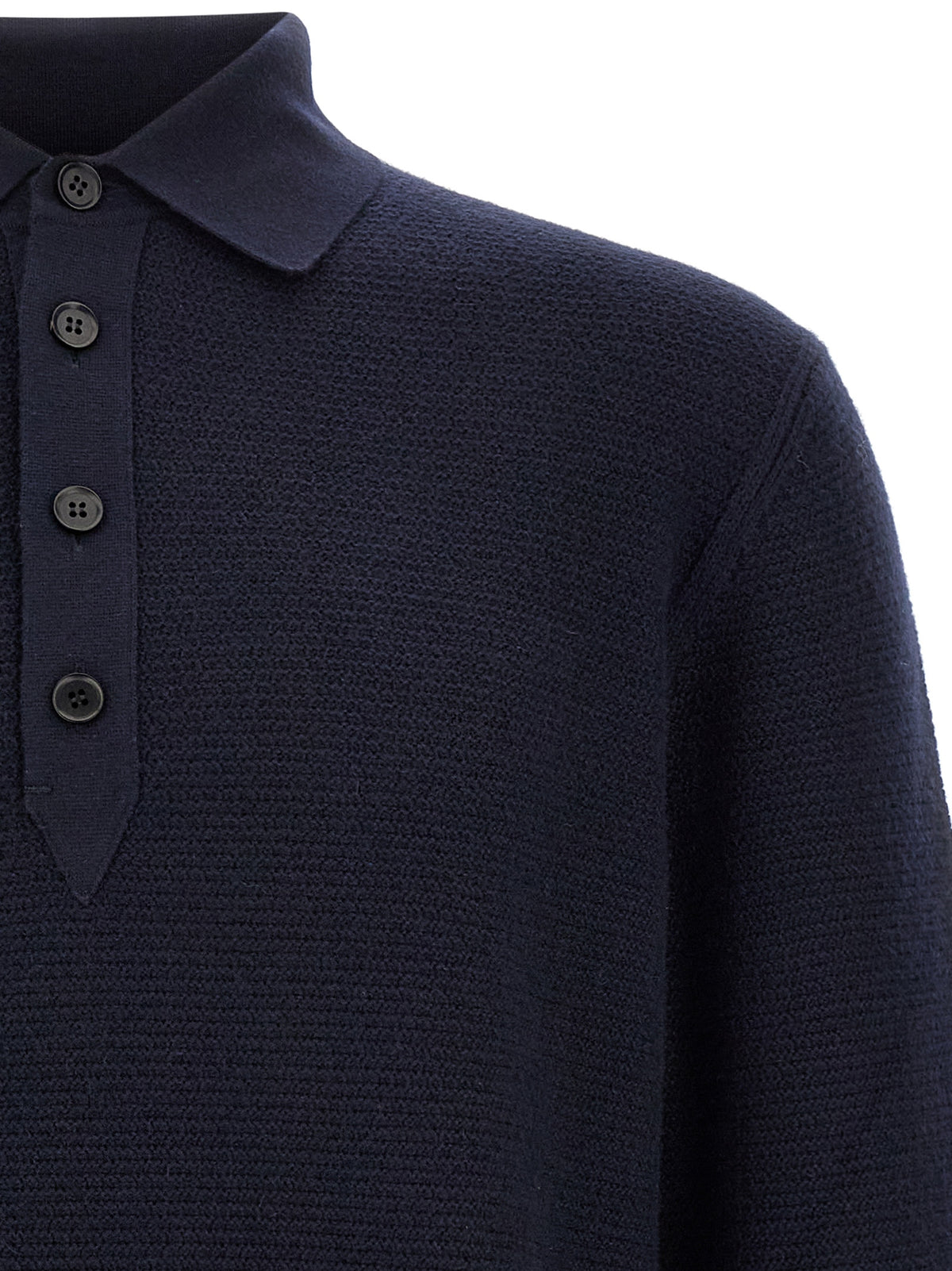 ZEGNA Blaues Kaschmir-Poloshirt