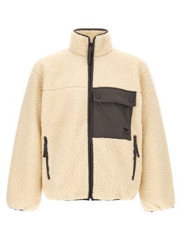 Maison Kitsuné Beiger Wollmantel