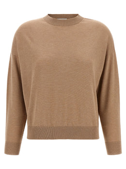 Peserico Beige Virgin Wool Cardigan