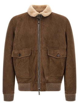 MooRER Brauner Woll-Bomber