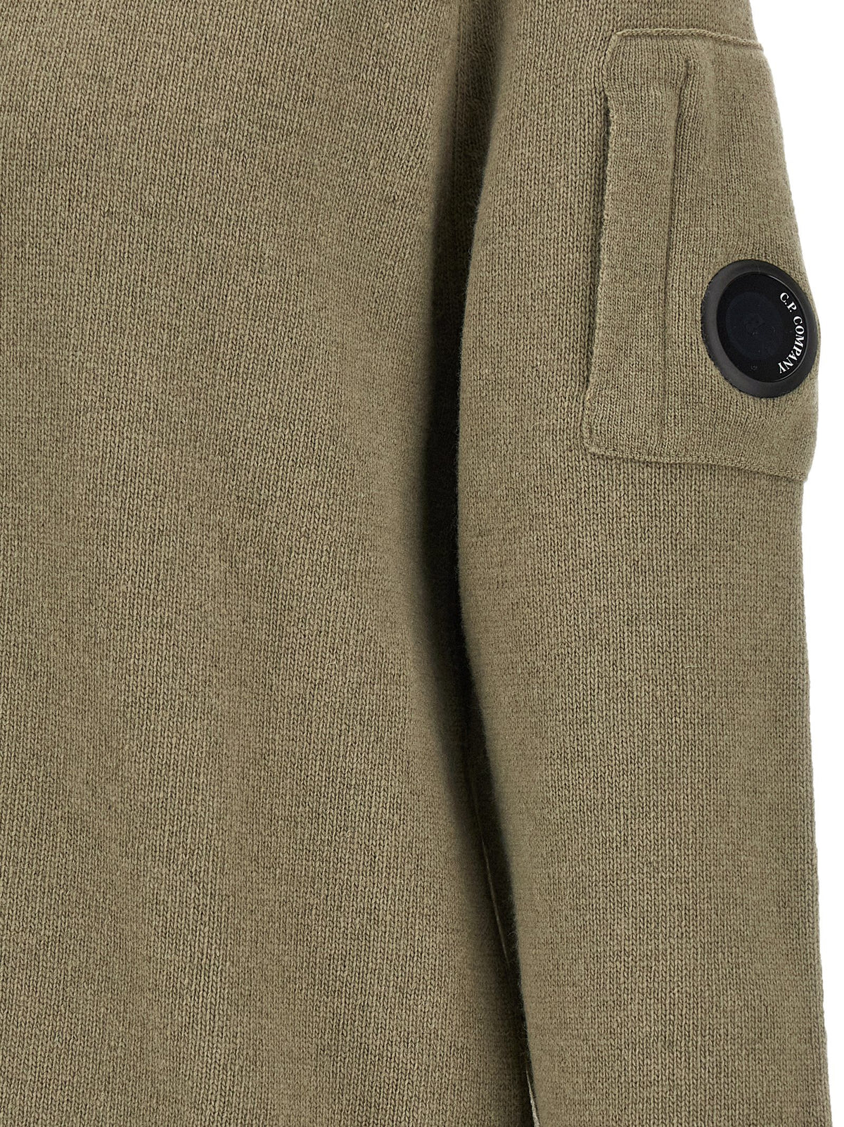 C.P. Company Zweifarbige Wollstrickjacke