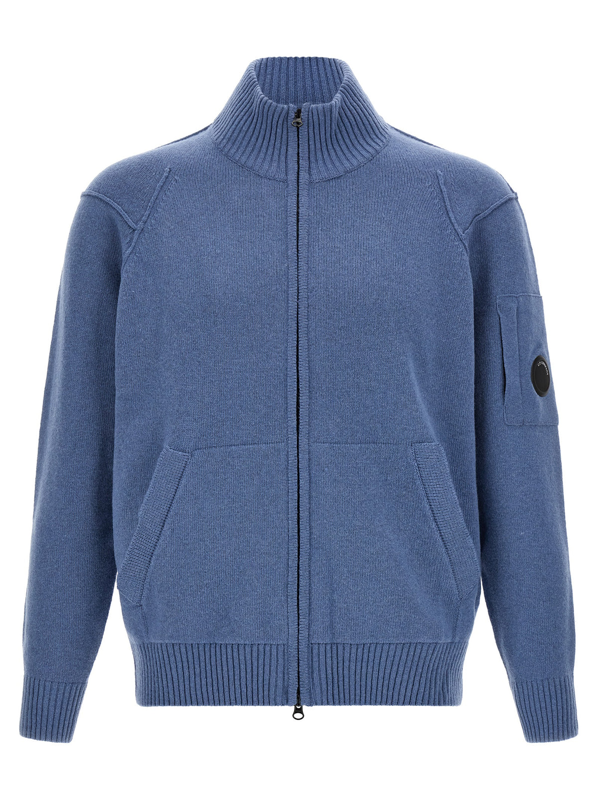 C.P. Company Blauer Wollcardigan