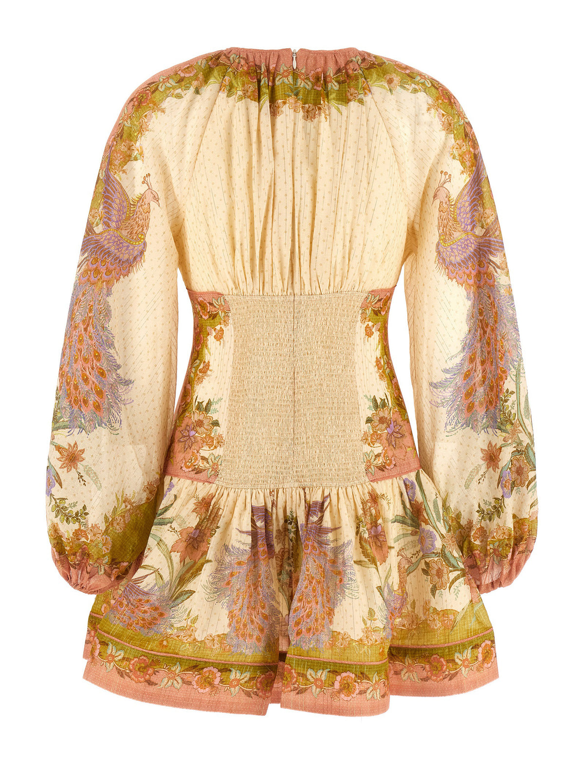 Zimmermann Kurzes Kleid aus mehrfarbiger Baumwolle