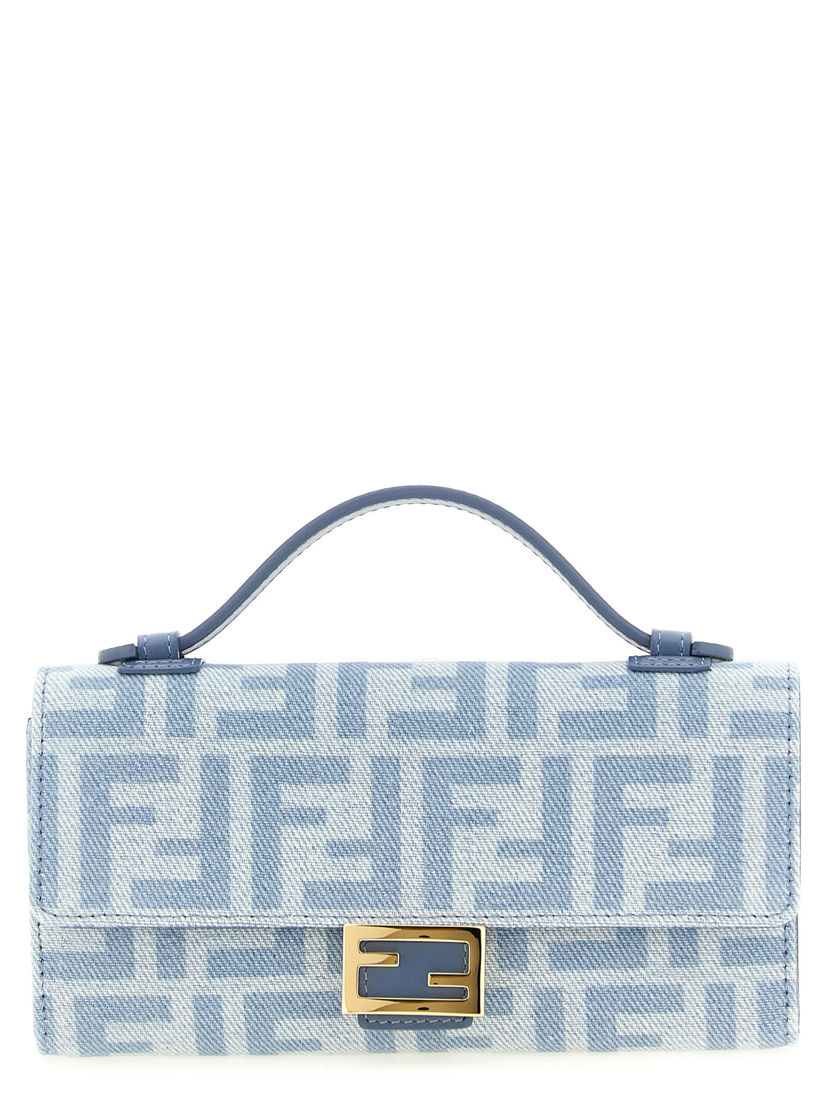 Fendi Blaue Kartenhülle aus Baumwolle