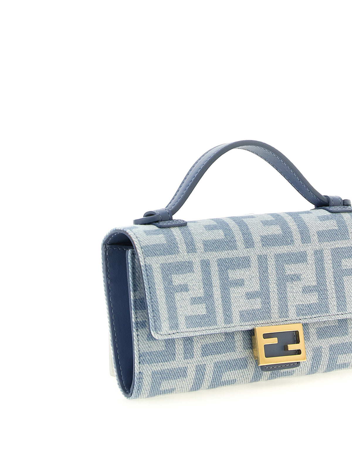 Fendi Blaue Kartenhülle aus Baumwolle