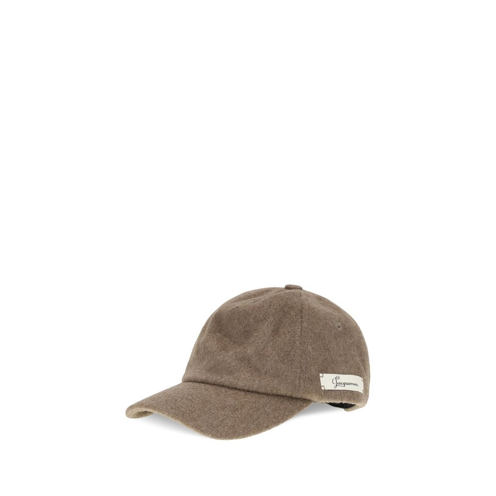 Jacquemus Braune Wollmütze Aries (Baseballkappe)