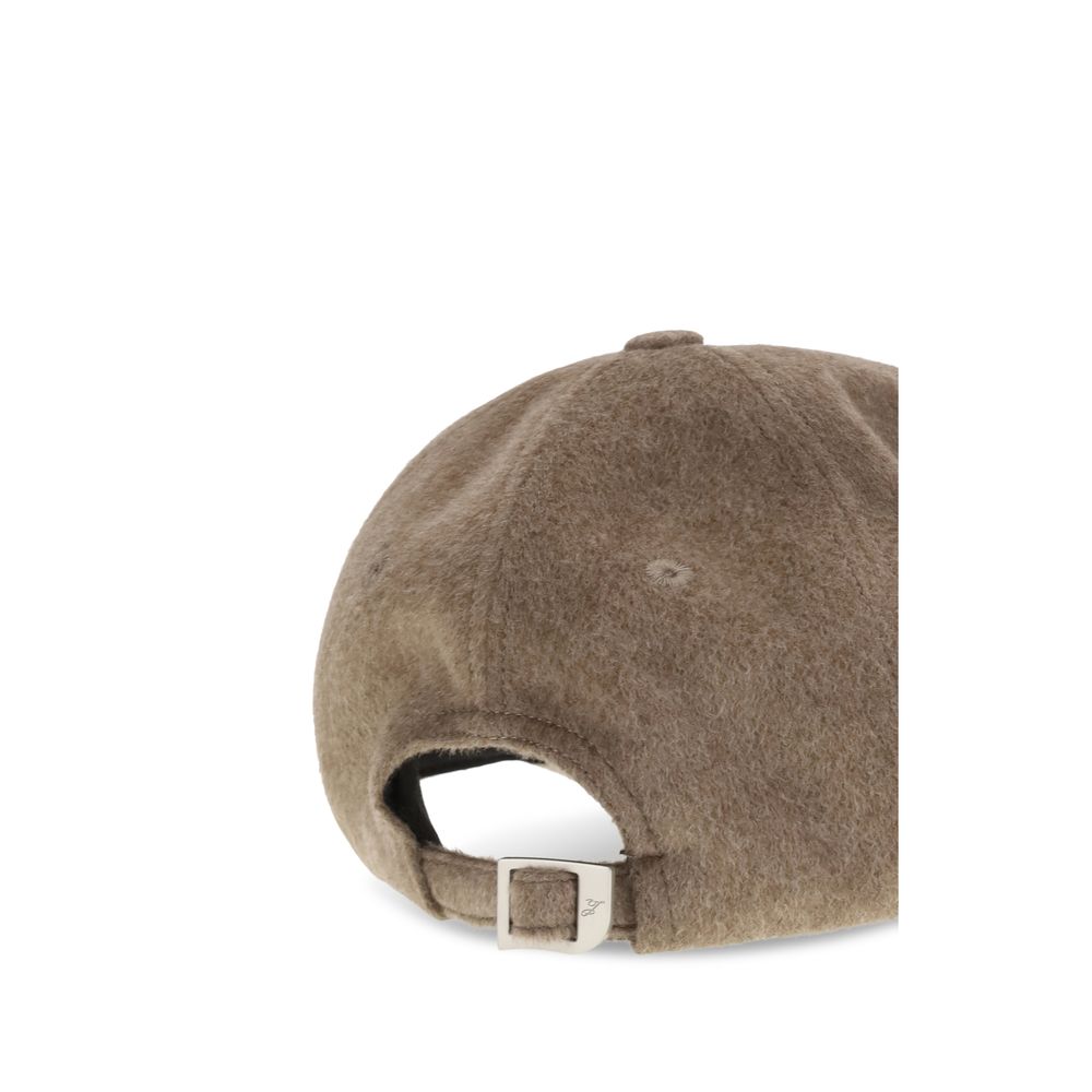 Jacquemus Braune Wollmütze Aries (Baseballkappe)