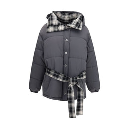 MARBELL Graue Polyamid-Jacke in voller Länge