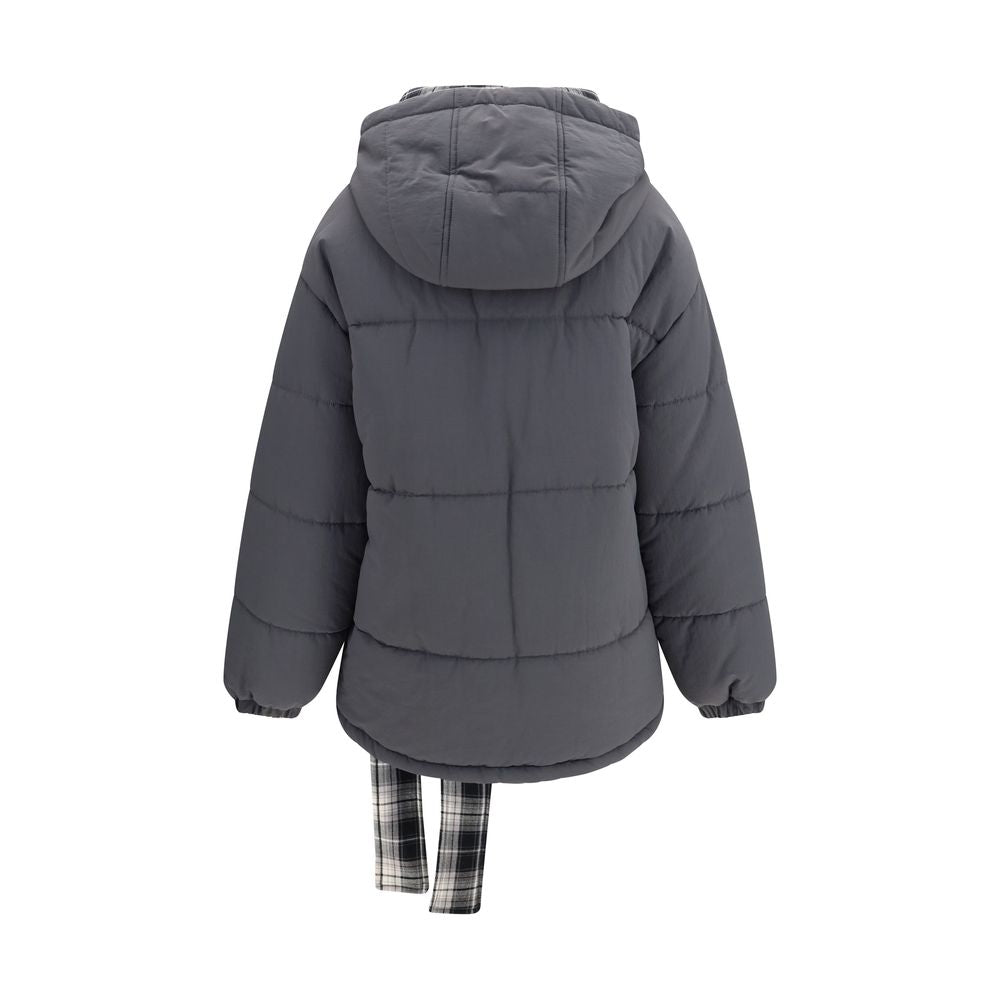 MARBELL Graue Polyamid-Jacke in voller Länge