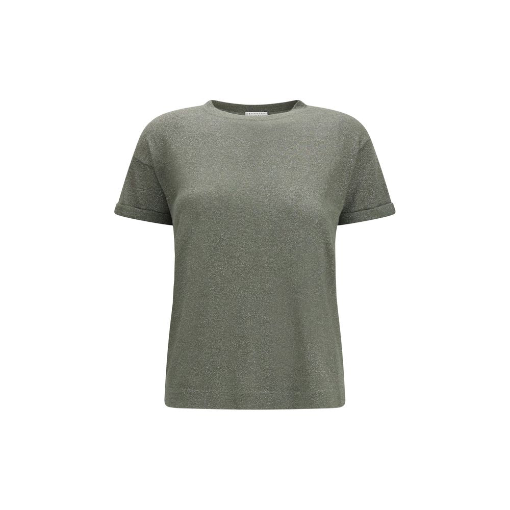 Brunello Cucinelli Bicolor-Nylon-T-Shirt