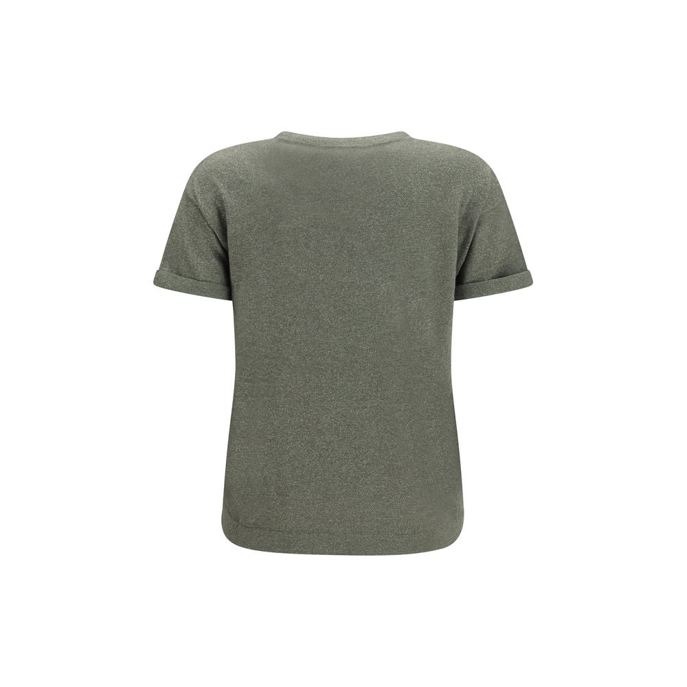 Brunello Cucinelli Bicolor-Nylon-T-Shirt