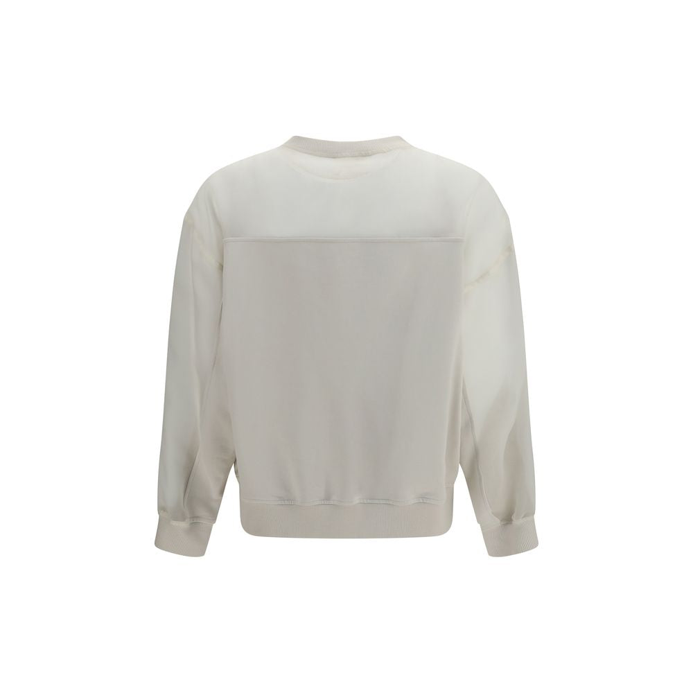 Brunello Cucinelli Weißes Baumwoll-Sweatshirt