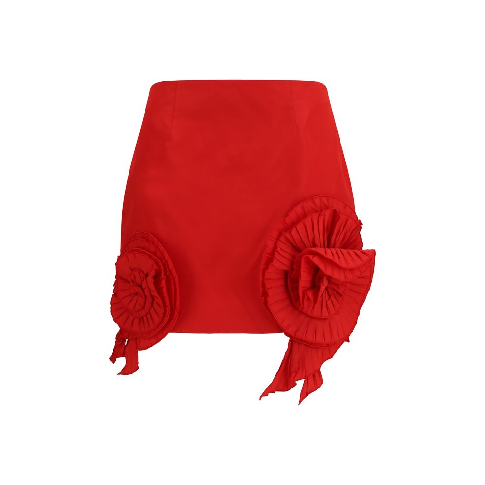 Blumarine Roter Minirock aus Polyester